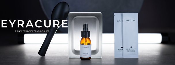 Eyracure produkten som hjälper till att laga hårets svavelbindningar